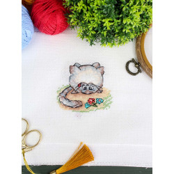 Cross stitch kit "Pet" 7*7 cm SM-1262