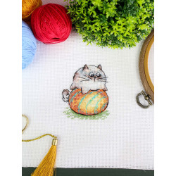 Набор для вышивания крестом "Игра с мячом" 7*6 см SM-1261