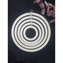 17 cm Round Flexi Hoop (white) 230-3WHT