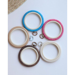 17 cm Round Flexi Hoop (white) 230-3WHT