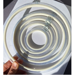 17 cm Round Flexi Hoop (transparent) 230-3TRANSP