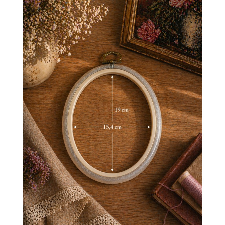 15,4x19 см Овальный Flexi Hoop (прозрачный) 230-8TRANSP