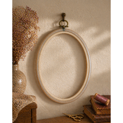18x23 cm Oval Flexi Hoop (transparent) 230-9TRANSP