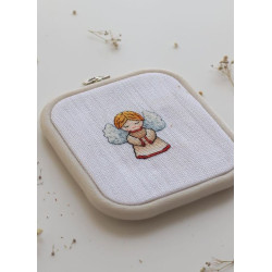 12,5x14,5 см квадратный пяльцы (белый) 230-11WHT