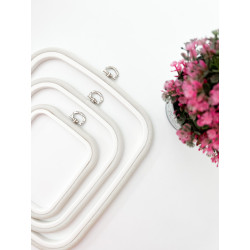 18x20 cm Square flexi hoop (white) 230-12WHT