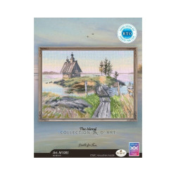 Siuvinėjimo kryželiu rinkinys "Sala" 25*18,5 cm RTOM1085