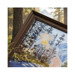 Kreuzstichsets "Waldweg zu den Bergen" 27*20 cm RTOM1081