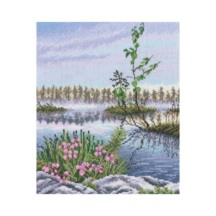 Kreuzstich-Set „Hochmoor-Heidelandschaft“ 21*25 cm RTOM1063