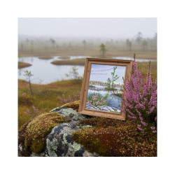 Kreuzstich-Set „Hochmoor-Heidelandschaft“ 21*25 cm RTOM1063