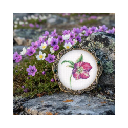 Kreuzstichpackung "Christrose" 8,5*9,5 cm RTOEH385