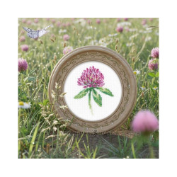 Kreuzstich-Set "Klee" 7,5*9 cm RTOEH384