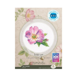 Kreuzstich-Set "Wilde Rose" 7,5*9 cm RTOEH383