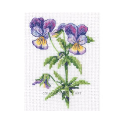 Cross-stitch kit "Violet" 8,5*12 cm RTOC451