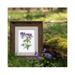 Cross-stitch kit "Violet" 8,5*12 cm RTOC451