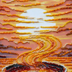 Mid-sized bead embroidery kit "Fragrant Coffee" 20 х 20 cm AAMB-144