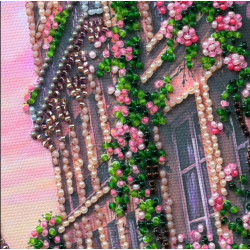 Vidutinio dydžio karoliukų siuvinėjimo rinkinys -La Vie en rose AAMB-141