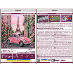 Vidutinio dydžio karoliukų siuvinėjimo rinkinys -La Vie en rose AAMB-141