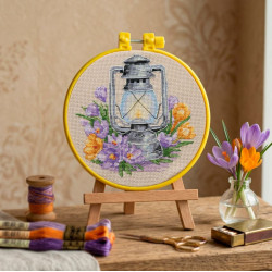 Cross-stitch kit "Spring saffron" 15 х 15 cm AAHM-097