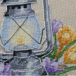 Cross-stitch kit "Spring saffron" 15 х 15 cm AAHM-097