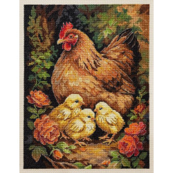 Cross-stitch kit "Hen in the Yard" 23 х 30 cm AAH-326