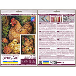 Cross-stitch kit "Hen in the Yard" 23 х 30 cm AAH-326