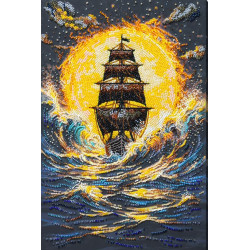 Main Bead Embroidery Kit "Under a Blazing Sun" 22 x 33 cm AAB-976