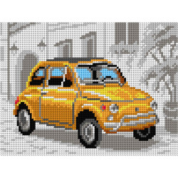 Cross stitch kit "Vehicle" 16,5 x 22 cm SAM3318