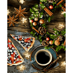 Painting by numbers kit. L044 Aromas of Christmas 40*50
