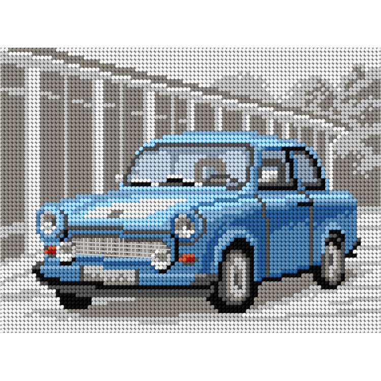 Printed Gobelin "Vehicles - Trabant" 18x24 cm SA3633