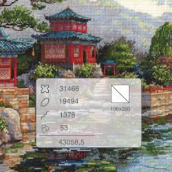 Cross stitch kit "Silent Bell" 40x31 cm SK301