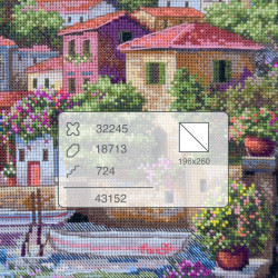 Cross stitch kit "Coastal Gardens" 31x40 SK297
