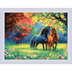 Cross Stitch Kit "Autumn Morning" 40x30 cm SR2330