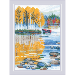 Cross Stitch Kit "By the Lake" 27x13 cm SR2328