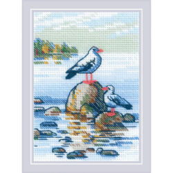 Cross Stitch Kit "By the Lake" 27x13 cm SR2328
