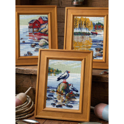 Cross Stitch Kit "By the Lake" 27x13 cm SR2328