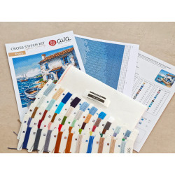 Cross stitch kit  "The Fisherman's Corner'' AVA-P103