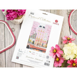 Cross Stitch Kit Amsterdam, Netherlands 17.5x26 cm SBPK01