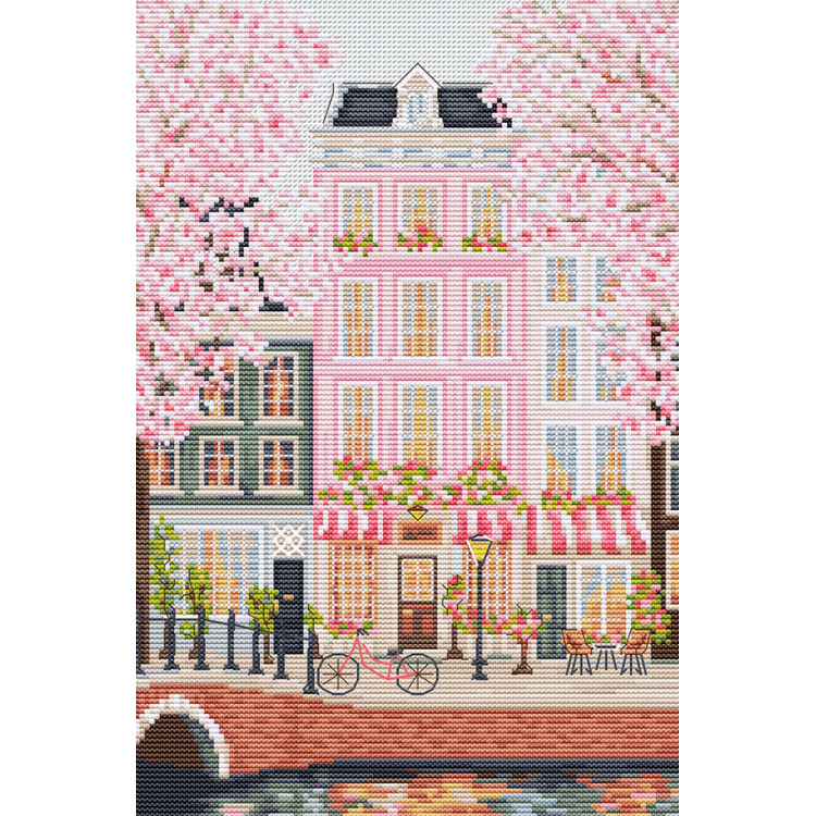 Cross Stitch Kit Amsterdam, Netherlands 17.5x26 cm SBPK01