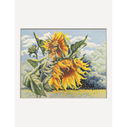 Cross stitch kit Sunflowers in the Wind 30x24 cm SRA1033
