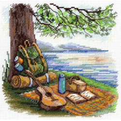 Kreuzstich-Set "Tourist Stop" 16*16 cm SNV-957