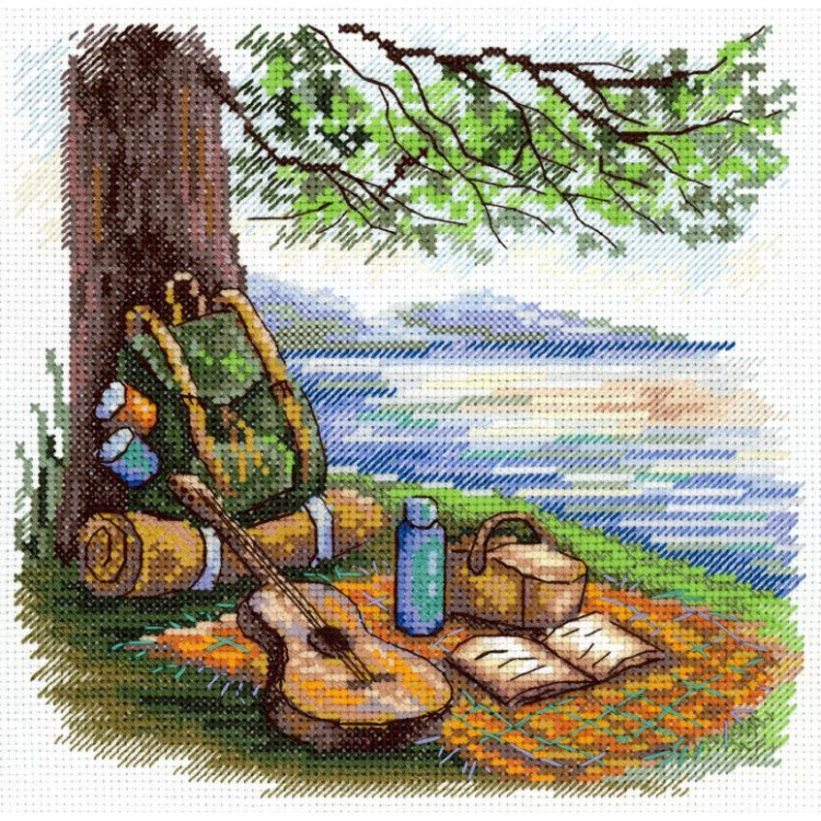 Kreuzstich-Set "Tourist Stop" 16*16 cm SNV-957
