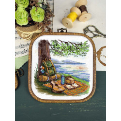 Kreuzstich-Set "Tourist Stop" 16*16 cm SNV-957