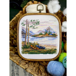 Kreuzstich-Set "Übernachtung in der Natur" 16*16 cm SNV-956