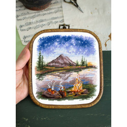 Kreuzstich-Set "Unter dem Sternenhimmel" 16*16 cm SNV-955