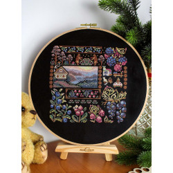 Kreuzstich-Set "Sampler. Morgendämmerung im Dorf" 19*19 cm SNV-1036