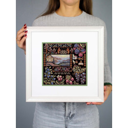 Kreuzstich-Set "Sampler. Morgendämmerung im Dorf" 19*19 cm SNV-1036