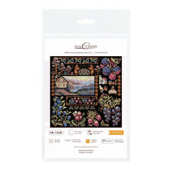 Kreuzstich-Set "Sampler. Morgendämmerung im Dorf" 19*19 cm SNV-1036