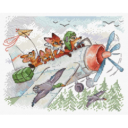 Kreuzstich-Set "Fliegen wir nach Süden" 15*20 cm SM-1250