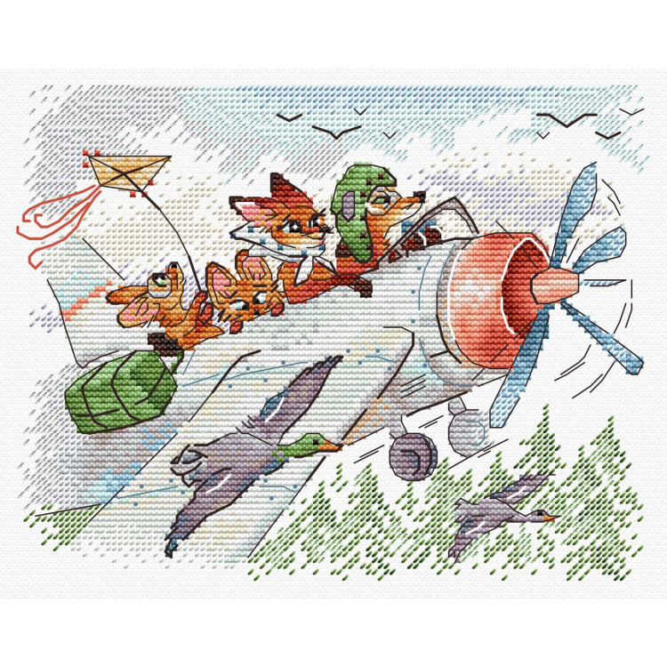 Kreuzstich-Set "Fliegen wir nach Süden" 15*20 cm SM-1250