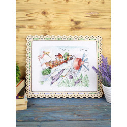 Kreuzstich-Set "Fliegen wir nach Süden" 15*20 cm SM-1250